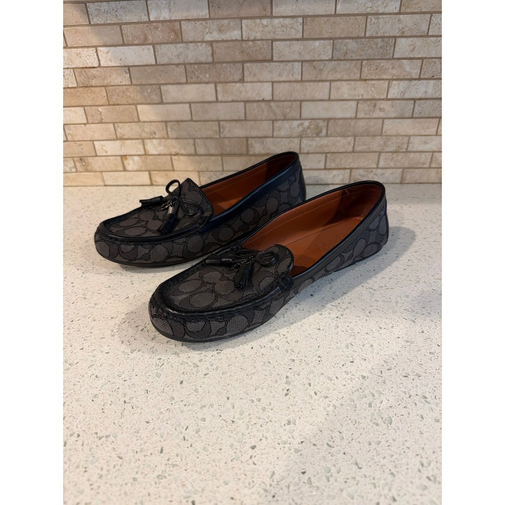 Coach Moira Loafer Womens Size 9 Black Gray FG4295‎
